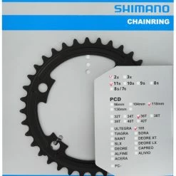 Shimano Plateau Pour FC-R7000 52/36 Dents -Roues Soldes Boutique 105 FC R7000 36 schwarz Verpackung