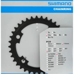 Shimano Plateau Pour FC-R7000 53/39 Dents -Roues Soldes Boutique 105 FC R7000 39 schwarz Verpackung