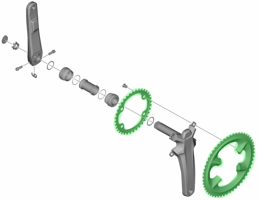 Shimano DURA ACE Plateau Pour FC-R9200 52/36 Dents 6 Shimano DURA ACE Plateau Pour FC-R9200 52/36 Dents – Image 4