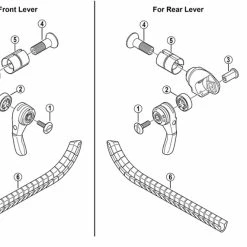 Roues Soldes Boutique -Roues Soldes Boutique ISLBS79H1 4524667317722ShimanoDURAACESL BS77 2 3x10 fachLenkerendschalthebel Explosionszeichnung