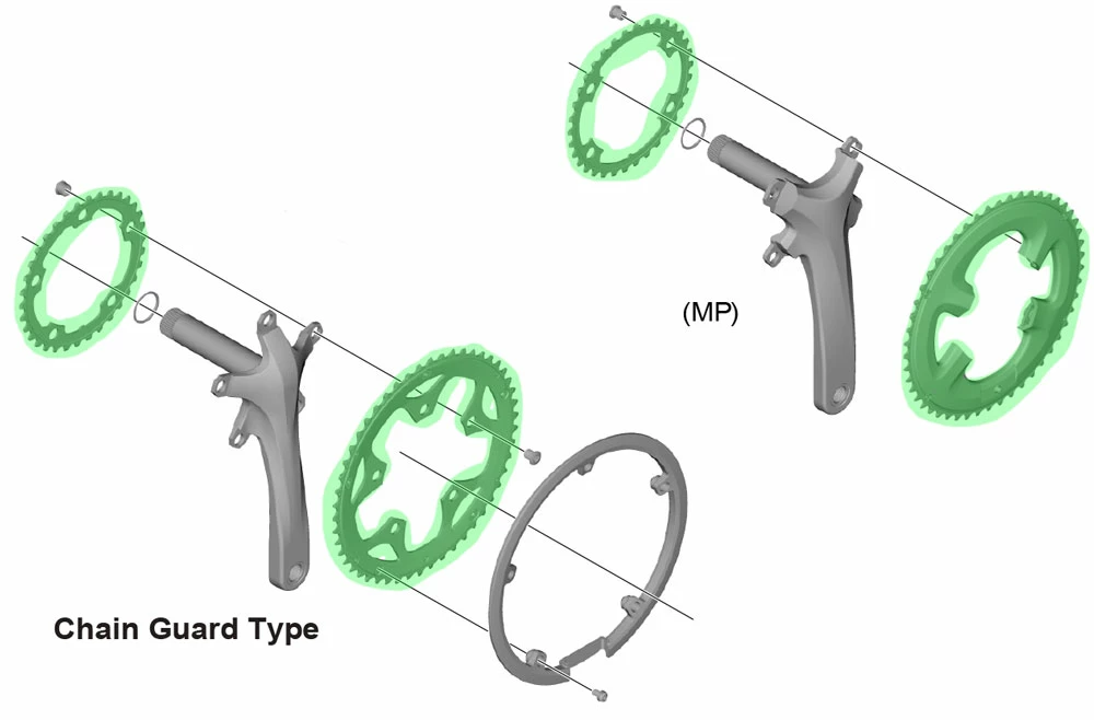 Shimano SORA FC-R3000/FC-3550 Plateau De Chaîne 8 Shimano SORA FC-R3000/FC-3550 Plateau De Chaîne – Image 6