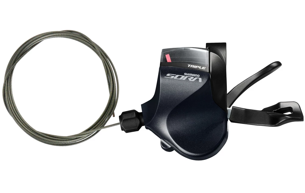 Shimano Levier De Changement De Vitesse SORA SL-R3030 3x Flat-Bar Gauche 3 Shimano Levier De Changement De Vitesse SORA SL-R3030 3x Flat-Bar Gauche